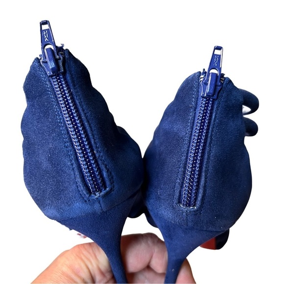 Christian Louboutin Macala Navy Blue Suede Gladiator Sandals Strappy Heels 38 - Picture 5 of 11